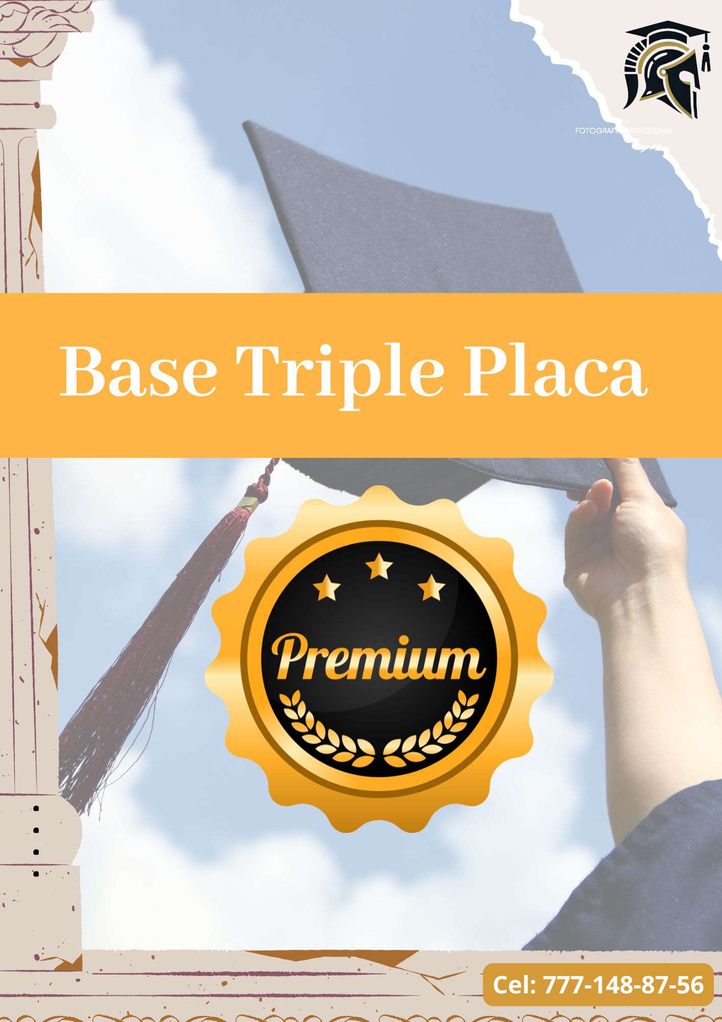 BASE TRIPLE PLACA