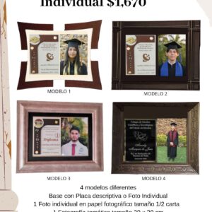 DIPLOMA Y FOTO INDIVIDUAL